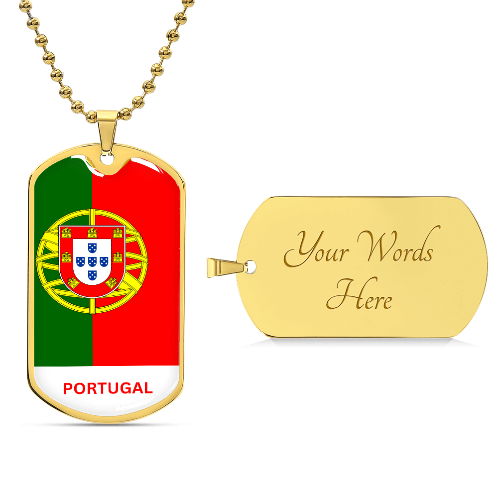 Personalized Luxury National Flag Tag Necklace