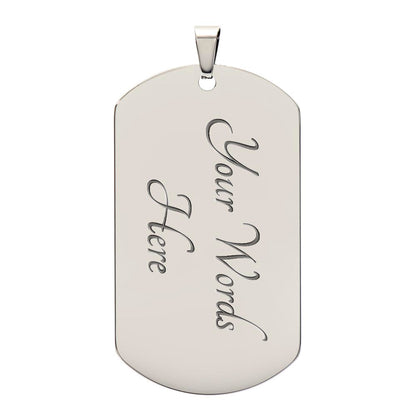Personalized Luxury National Flag Tag Necklace