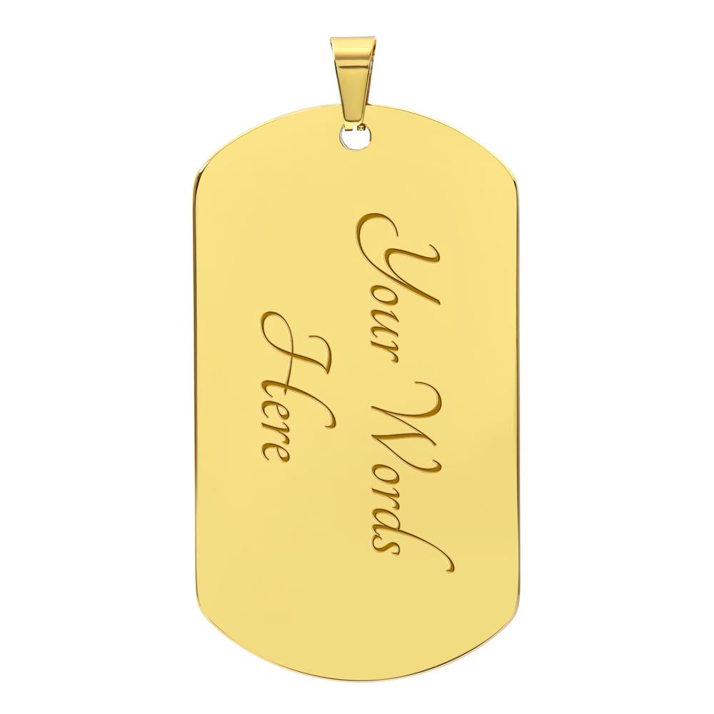 Personalized Luxury National Flag Tag Necklace