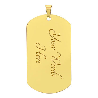 Personalized Luxury National Flag Tag Necklace