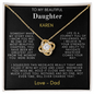 My Beautiful Daughter Love Knot Necklace - TMD-SDD1