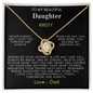 My Beautiful Daughter Love Knot Necklace - TMD-NFD1
