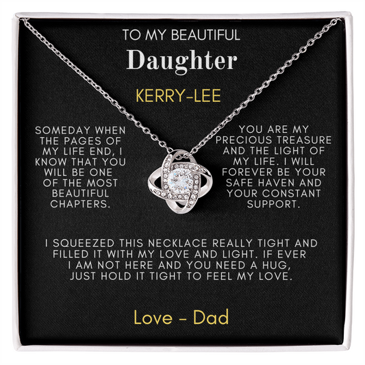 My Beautiful Daughter Love Knot Necklace - TMD-SDD4