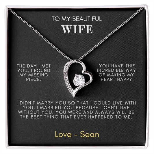 My Beautiful Wife  Forever Love Necklace - TMW-FMP1