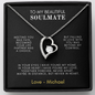 My Beautiful Soulmate  Forever Love Necklace - BTS-FMP1