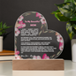 My Beautiful Mom Heart Acrylic Plaque - STM1